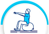 physiotherapy sessions conducted daily.